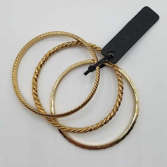 J Crew Trio of Bangle Bracelets NWT!  NEW! - Picture 1 of 6
